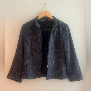 Banana Republic Tweed Military-Style Jacket size 4